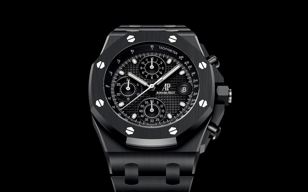 爱彼推出Royal Oak Offshore Chronograph Black Ceramic黑色陶瓷飞返计时码表