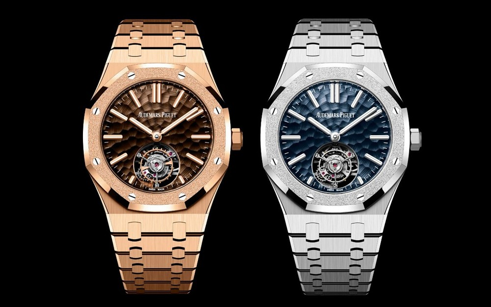 爱彼推出Royal Oak Selfwinding Flying Tourbillon Dimpled Dial飞行陀飞轮腕表